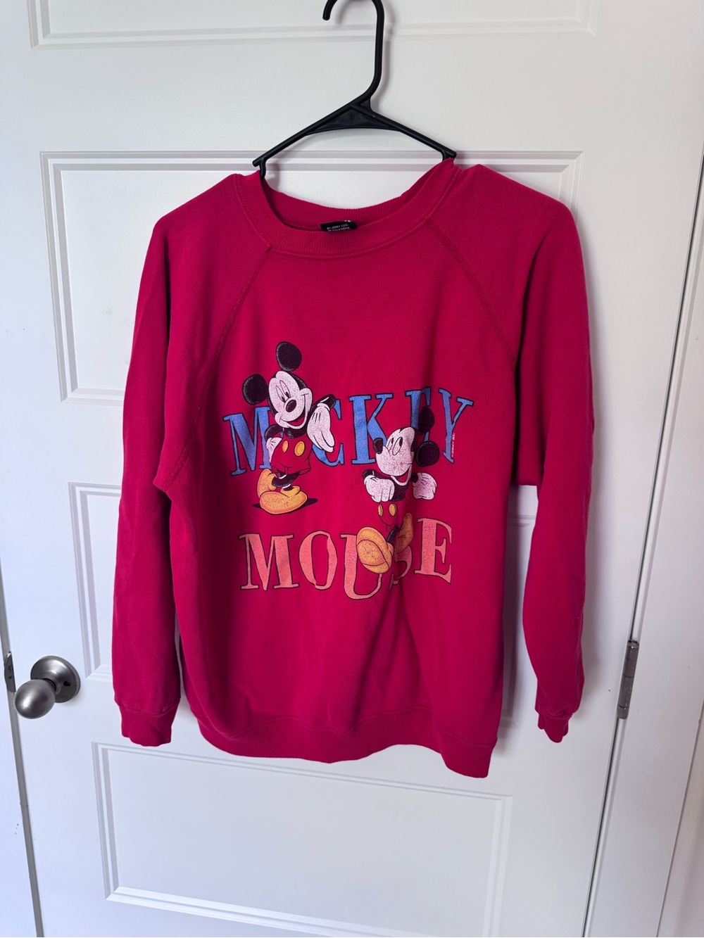 Vintage 90s Mickey Mouse red Graphic Sweatshirt - Disney